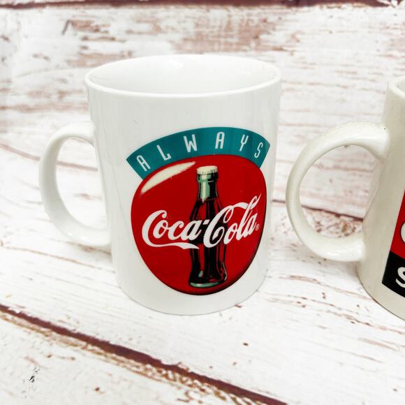 COCA COLA Vintage Y2K 2000 Coffee Tea Mugs - Picture 5 of 9